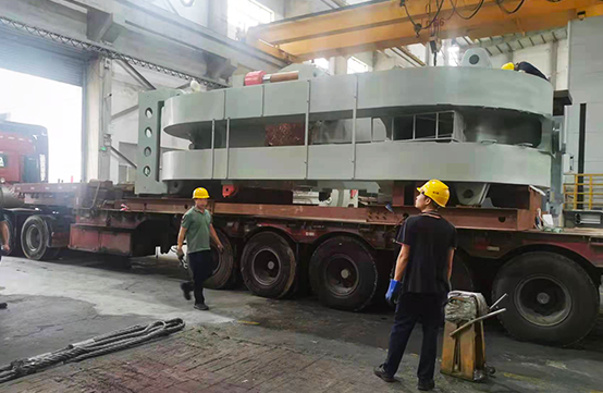 中国到越南陆运！114吨超大件超尺寸货物-压机运输，全程仅5天！
